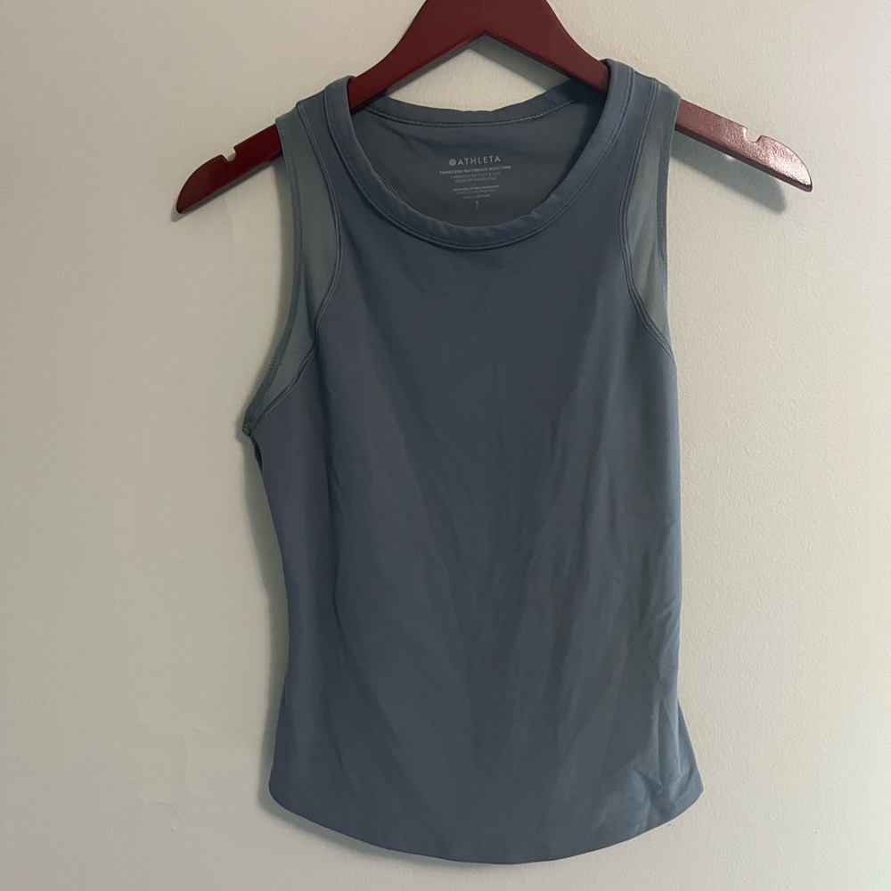 Athleta Slate Blue Seamless Performance Tank